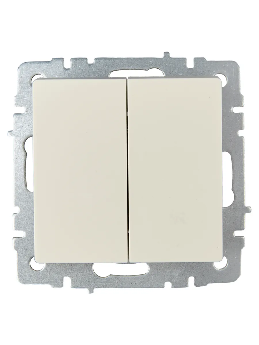 Выкл. проходной 2-кл. 10А Brite бежевый BR-V22-0-10-K10