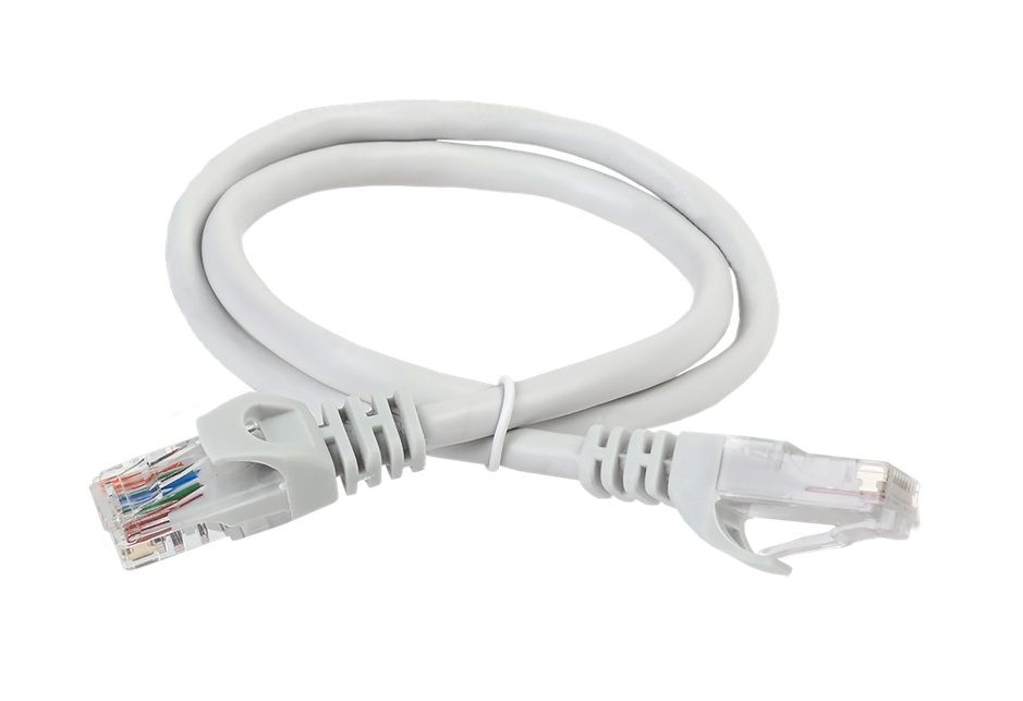IEK Кабель для интернет-соединения RJ-45/RJ-45, 0.5 м, серый