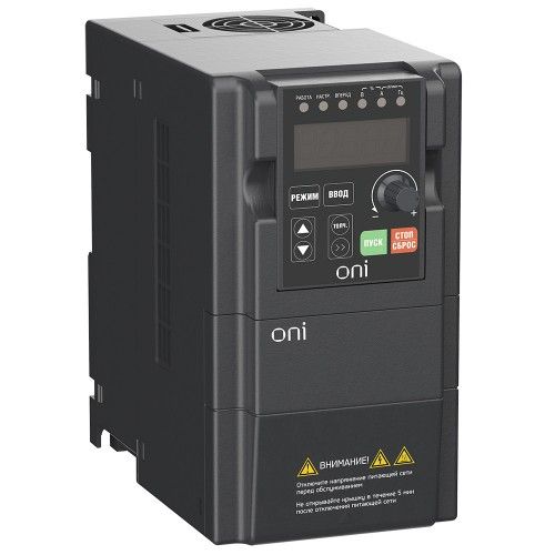 Преобразователь частоты A150 380В 3ф 0.75кВт 3А встроенный торм. модуль ONI