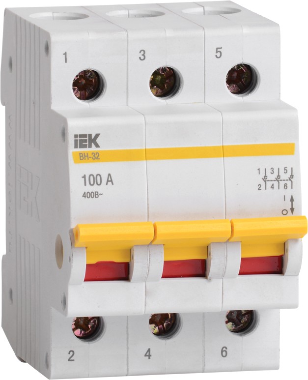 Выключатель нагрузки ВН-32 63А 3П Karat IEK MNV10-3-100