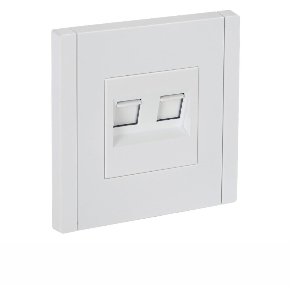 Розетка компьютерная двойная RJ45 кат.6 FORTE&PIANO FP234 бел. IEK