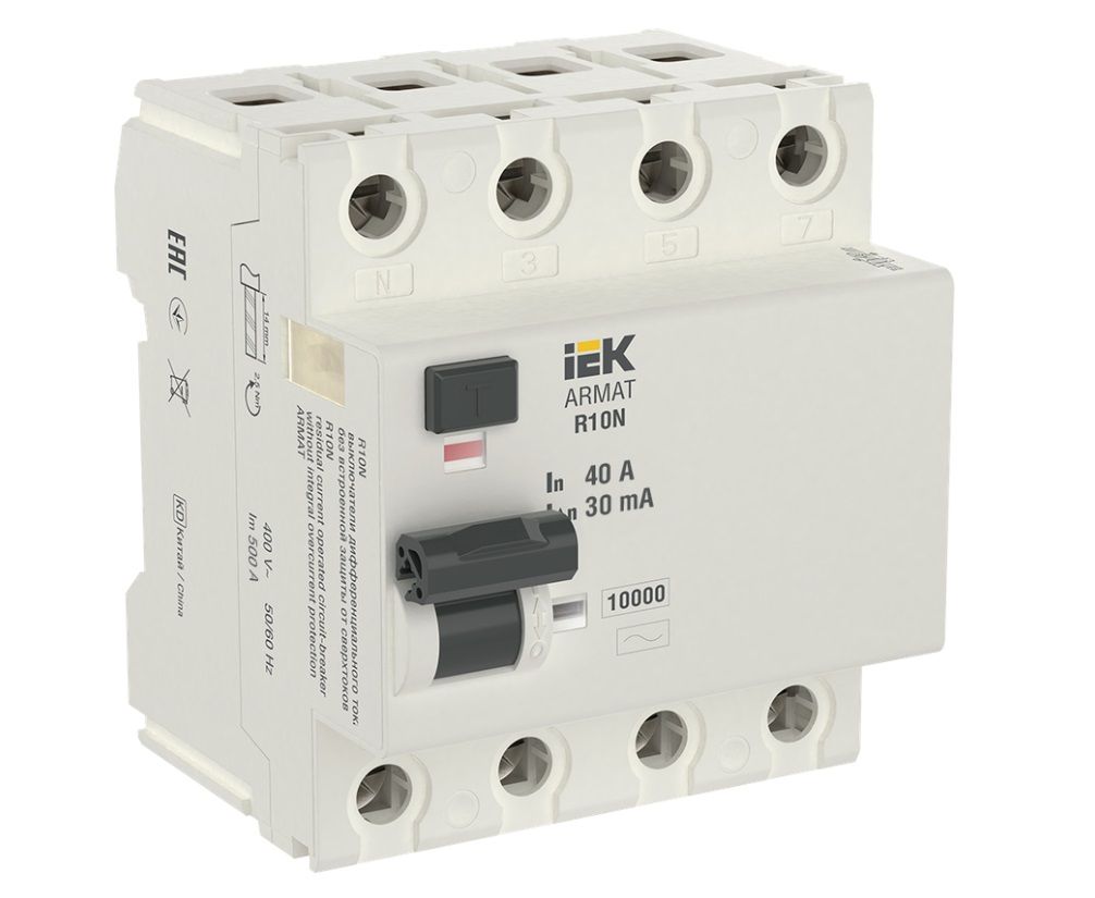 IEK УЗО 4P 40А 30мА AC