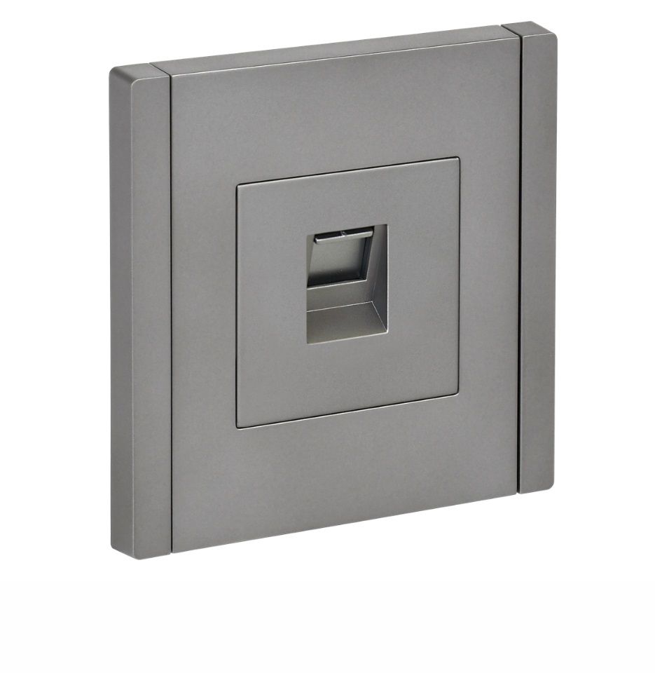 Розетка компьютерная RJ45 кат.5E FORTE&PIANO FP532 сталь IEK