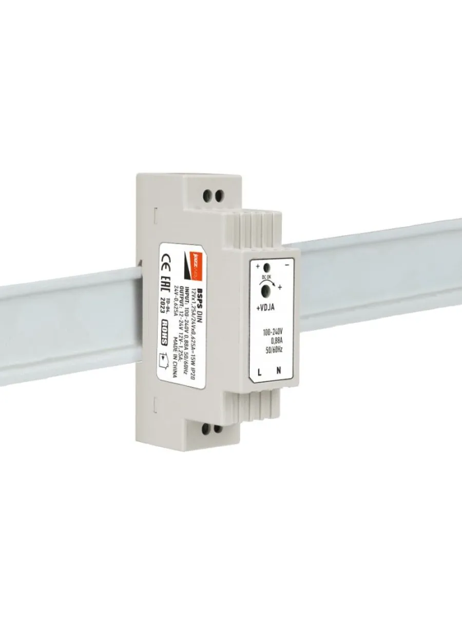БП для LED ленты DIN BSPS 12В 1.25А/24В 0.625А 15Вт IP20