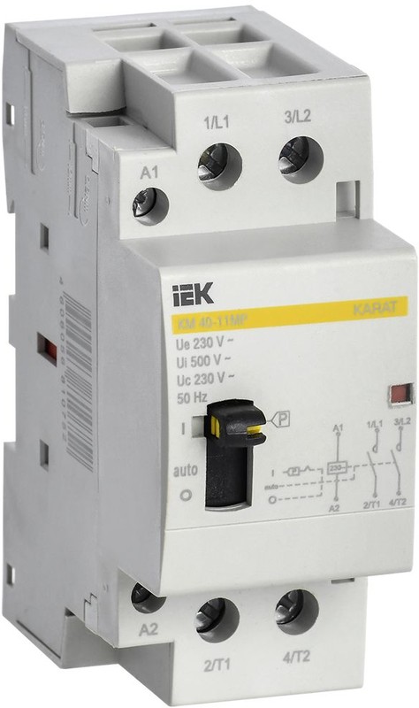 IEK Контактор 40А 230В 2P IP20, 1шт.