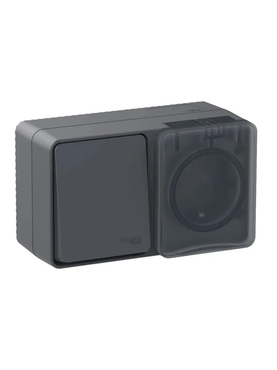 Блок ОП AtlasDesign IP54 (розетка 1-м 16А + 1-кл. выкл